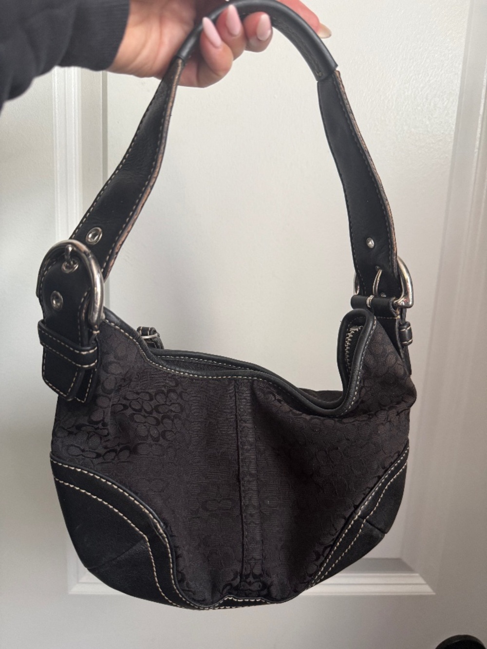 Vintage Coach mini- hobo